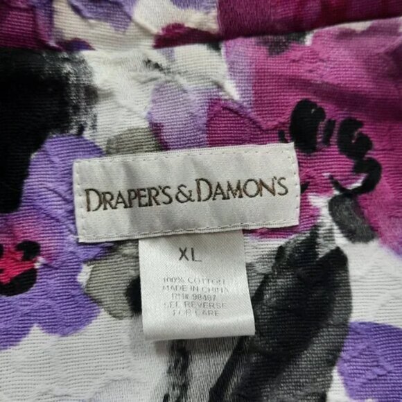 Vtg Y2K cotton blazer - Draper's & Damon's brand - Picture 8 of 11